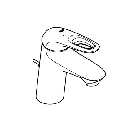 GROHE 33558LS3 - Miscelatore per lavabo EUROSTYLE, taglia S, bianco