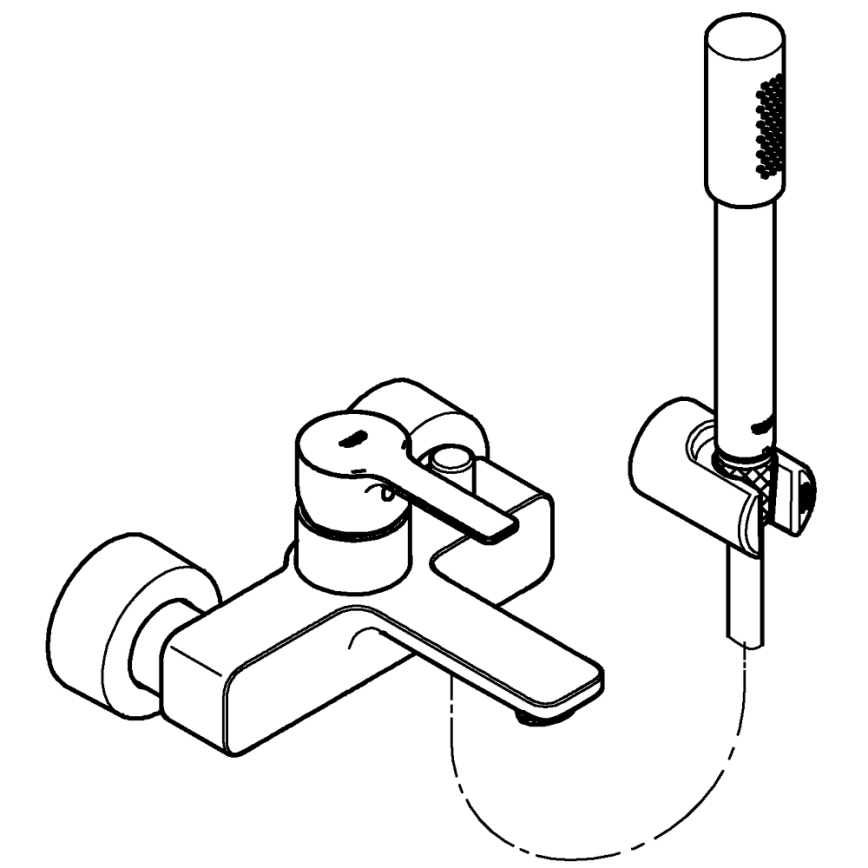 GROHE 33850001 - Miscelatore per vasca LINEARE DN 15 cromo lucido