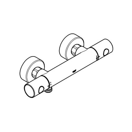 GROHE 34065AL2 - Miscelatore termostatico per doccia GROHTHERM 1000 COSMOPOLITAN DN 15, grafite