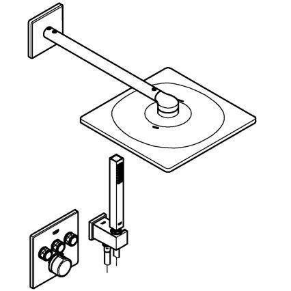 GROHE 34712000 - Set doccia SMARTCONTROL 310 × 310 mm cromo lucido
