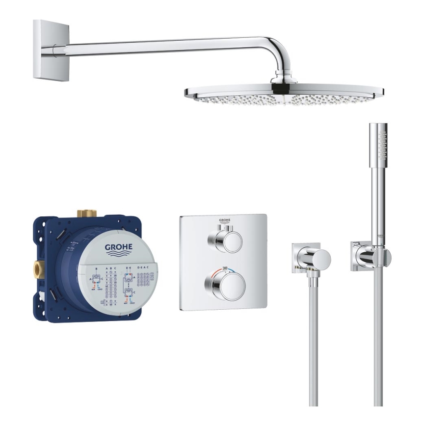 GROHE 34730000 - Set doccia GROHTHERM RAINSHOWER COSMOPOLITAN 310 422 mm cromo