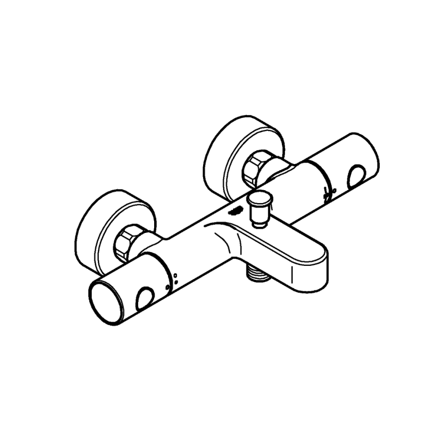 GROHE 34774000 - Miscelatore termostatico per vasca PRECISION GET DN 15 cromo lucido