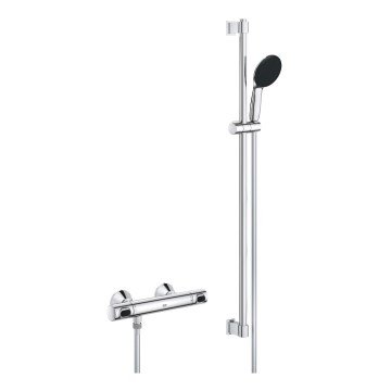 GROHE 34805001 - Set doccia con miscelatore termostatico PRECISION FLOW DN 15, finitura cromo lucido