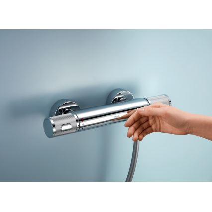 GROHE 34853001 - Miscelatore termostatico per doccia PRECISION FEEL + set doccia 90 cm cromo