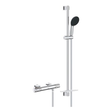 GROHE 34853001 - Set doccia con miscelatore termostatico PRECISION FEEL+ 90 cm cromo lucido