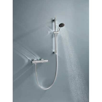 GROHE 34856000 - Set doccia con miscelatore termostatico PRECISION GET 600 mm cromo lucido