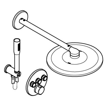 GROHE 34874000 - Sistema doccia PRECISION SMARTCONTROL 310 mm cromo lucido