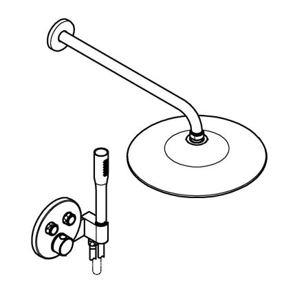 GROHE 34878000 - Sistema doccia PRECISION SMARTCONTROL 260 mm cromo lucido