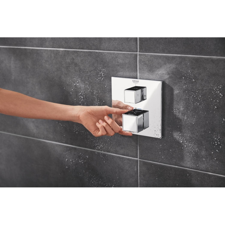GROHE 34879000 - Sistema doccia da incasso PRECISION CUBE 310 × 310 mm cromo