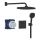 GROHE 348822430 - Set doccia PRECISION 250 × 250 mm nero