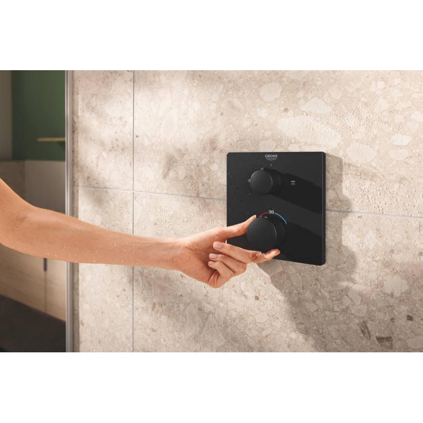 GROHE 348822430 - Set doccia PRECISION 250 × 250 mm nero