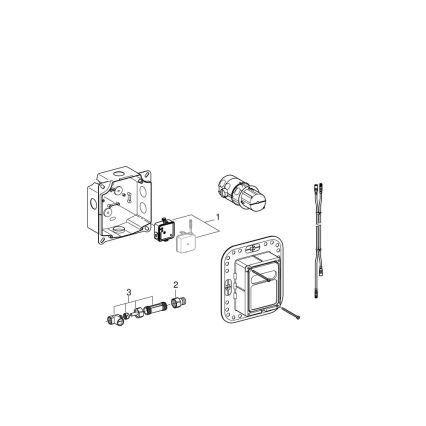 GROHE 36264001 - Sistema per installazione ad incasso ESSENSE E, finitura cromo lucido