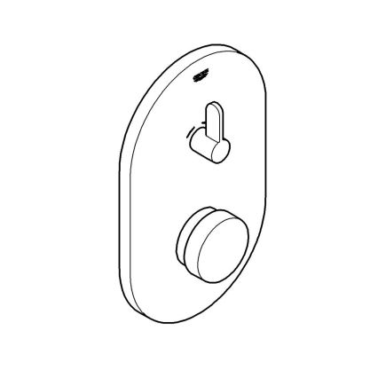 GROHE 36321000 - Miscelatore doccia a chiusura automatica EUROSMART COSMOPOLITAN T cromo