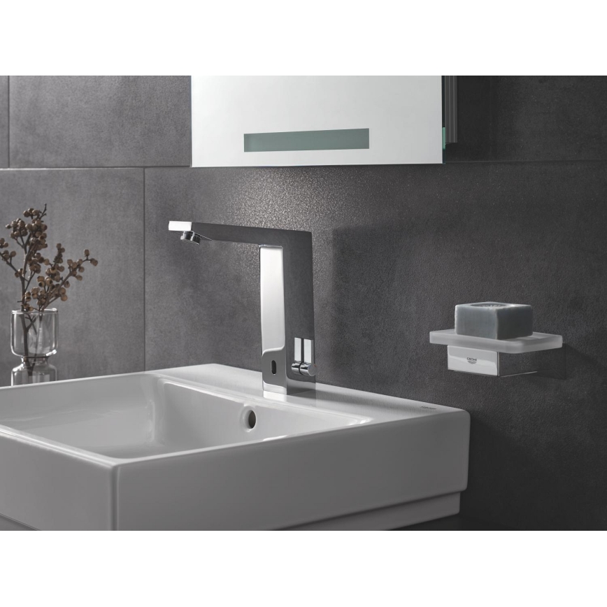 GROHE 36440000 - Miscelatore elettronico a infrarossi per lavabo EUROCUBE E DN 15 cromato