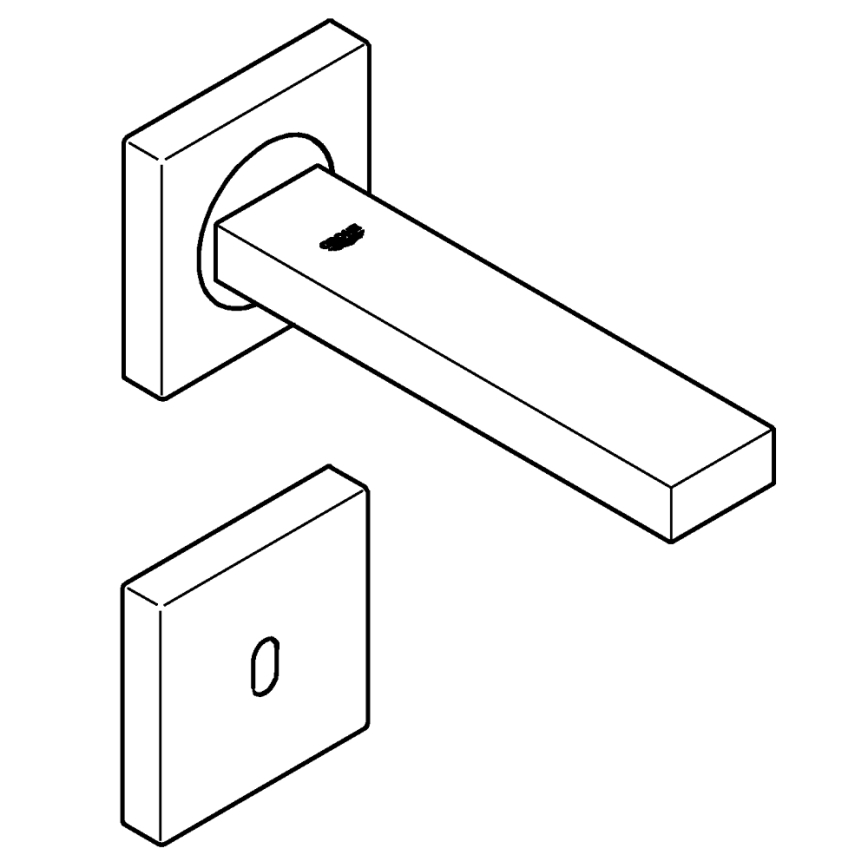 GROHE 36442000 - Miscelatore elettronico con sensore a infrarossi EUROCUBE E cromo lucido