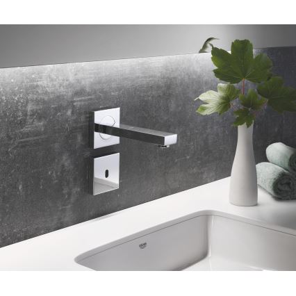 GROHE 36442000 - Rubinetto elettronico a infrarossi EUROCUBE E cromo lucido