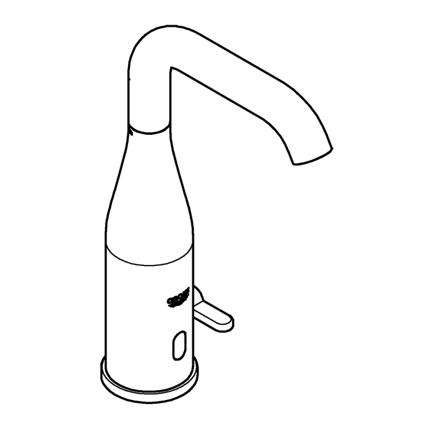 GROHE 36445000 - Miscelatore elettronico per lavabo con sensore a infrarossi ESSENCE E, cromo lucido