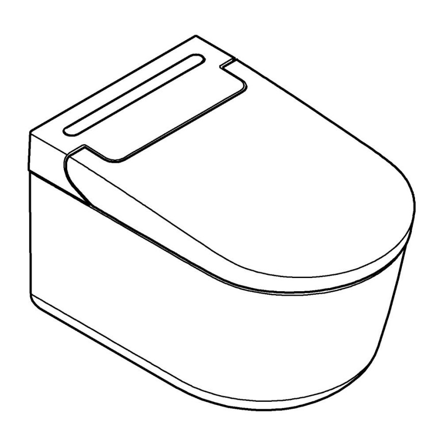 GROHE 36507SH0 - WC con doccia SENSIA 600 × 387 × 403 mm ceramica/bianco