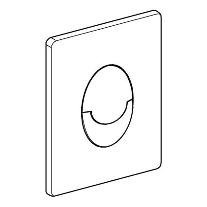 GROHE 38505000 - Pulsante di scarico SKATE AIR 156 × 197 mm cromo lucido