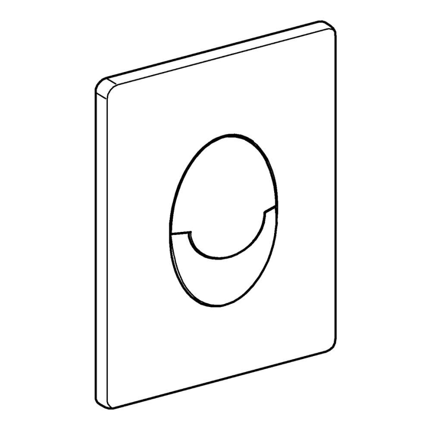 GROHE 38505000 - Pulsante di scarico SKATE AIR 156 × 197 mm cromo lucido