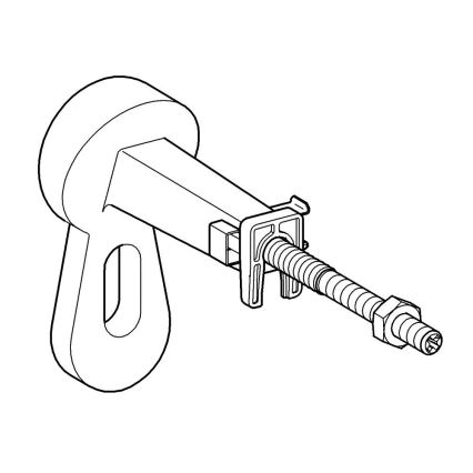 GROHE 3855800M - Raccordo a parete RAPID SL 130-230 mm, cromo lucido