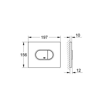 GROHE 38858SH0 - Pulsante di scarico ARENA COSMOPOLITAN 156 × 197 mm bianco