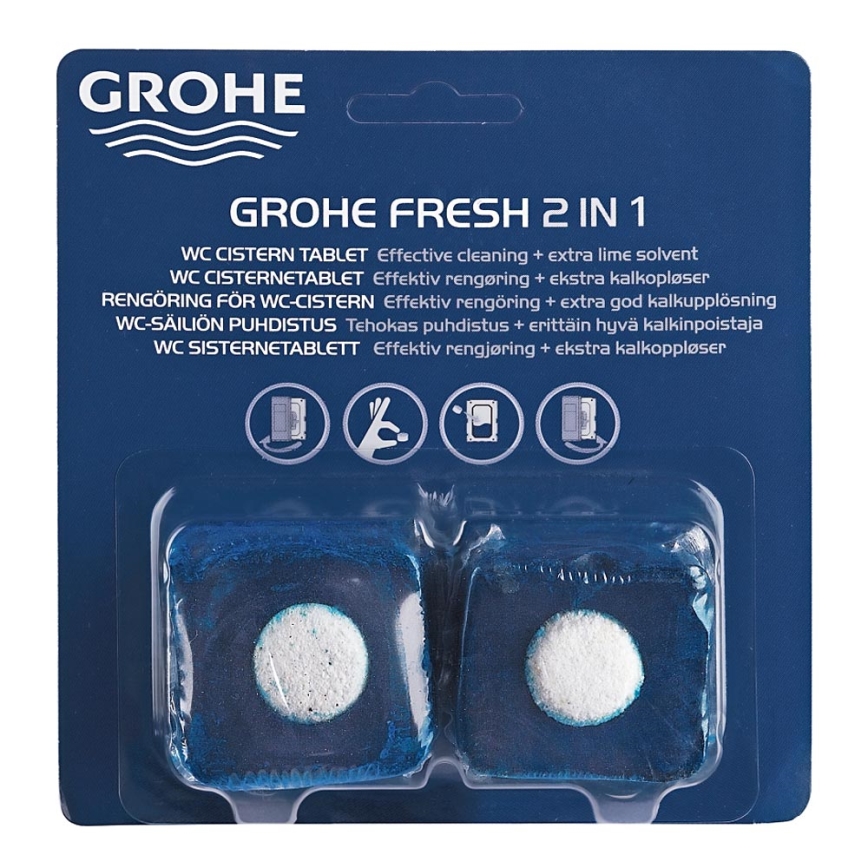 GROHE 38882000 - Pastiglie per WC FRESH schiuma gel/bianco