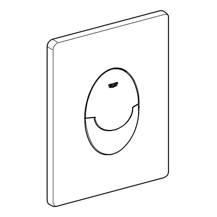 GROHE 38964KV0 - Pulsante di scarico START 156 × 197 mm nero