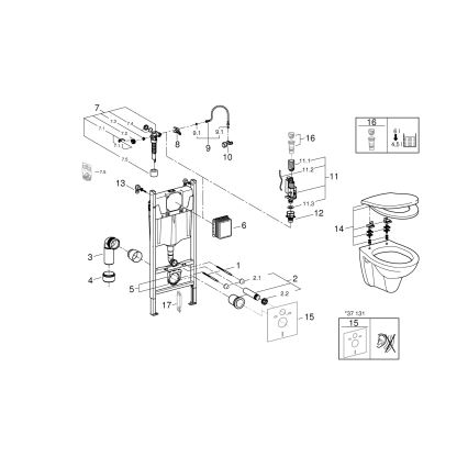 GROHE 39116000 - Set 4 in 1 SOLIDO COMPACT 1,13 m bianco Duro