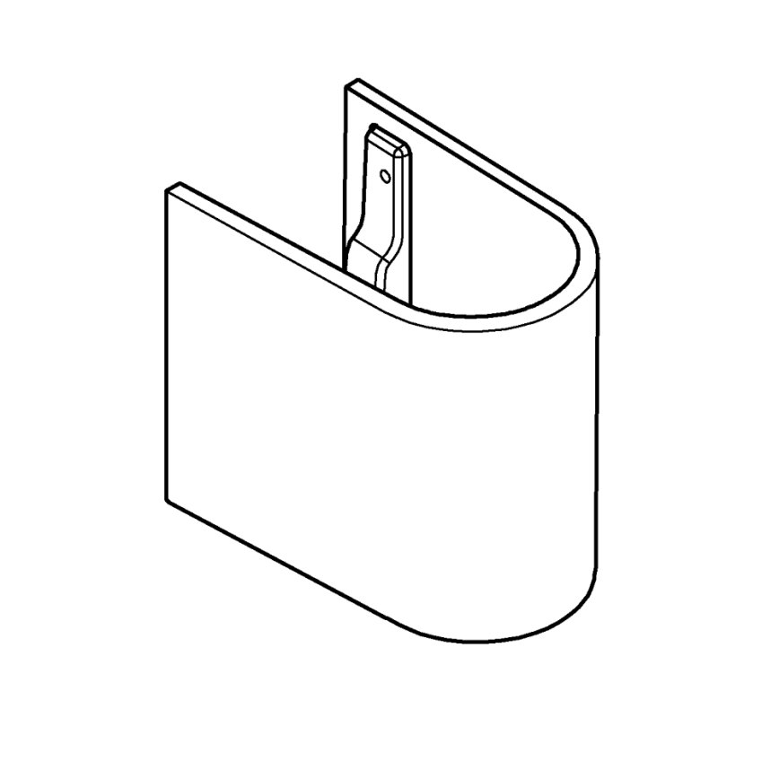 GROHE 39201000 - Semicolonna EURO CERAMIC 210 × 300 × 322 mm ceramica/bianco