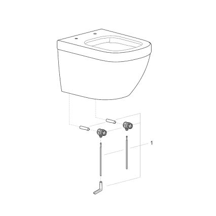 GROHE 39206000 - WC sospeso EURO CERAMIC 49 cm ceramica/bianco