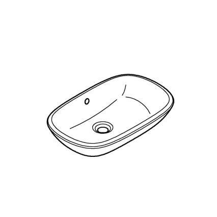 GROHE 39216000 - Lavabo da appoggio EUROSTYLE 500 × 380 mm ceramica/bianco