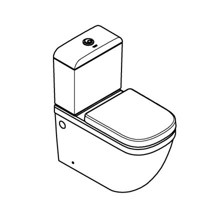 GROHE 39462000 - WC completo EURO CERAMIC 67,5 x 37,4 x 77,4 cm ceramica/bianco