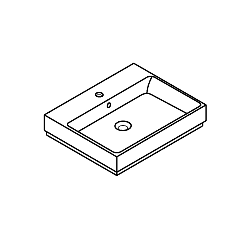 GROHE 3947700H - Lavabo CUBE CERAMIC 600 × 490 mm ceramica/bianca