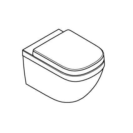 GROHE 39554000 - WC sospeso EURO CERAMIC 540 × 374 mm ceramica/bianco