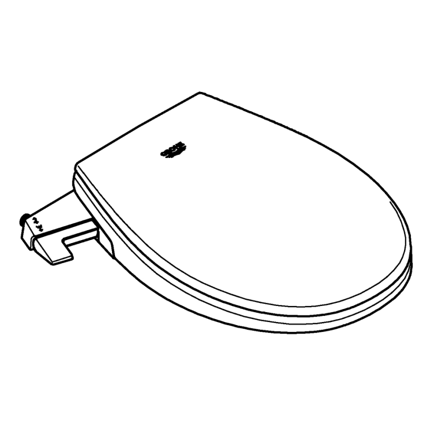 GROHE 39648SH0 - Sedile per bidet manuale BAU CERAMIC bianco duraturo