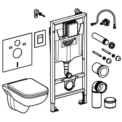 GROHE 39817000 - Set per WC SOLIDO 1,13 m ceramica/bianco
