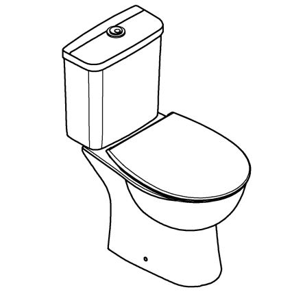 GROHE 39942000 - Set WC combinato BAU CERAMIC, ceramica/bianco