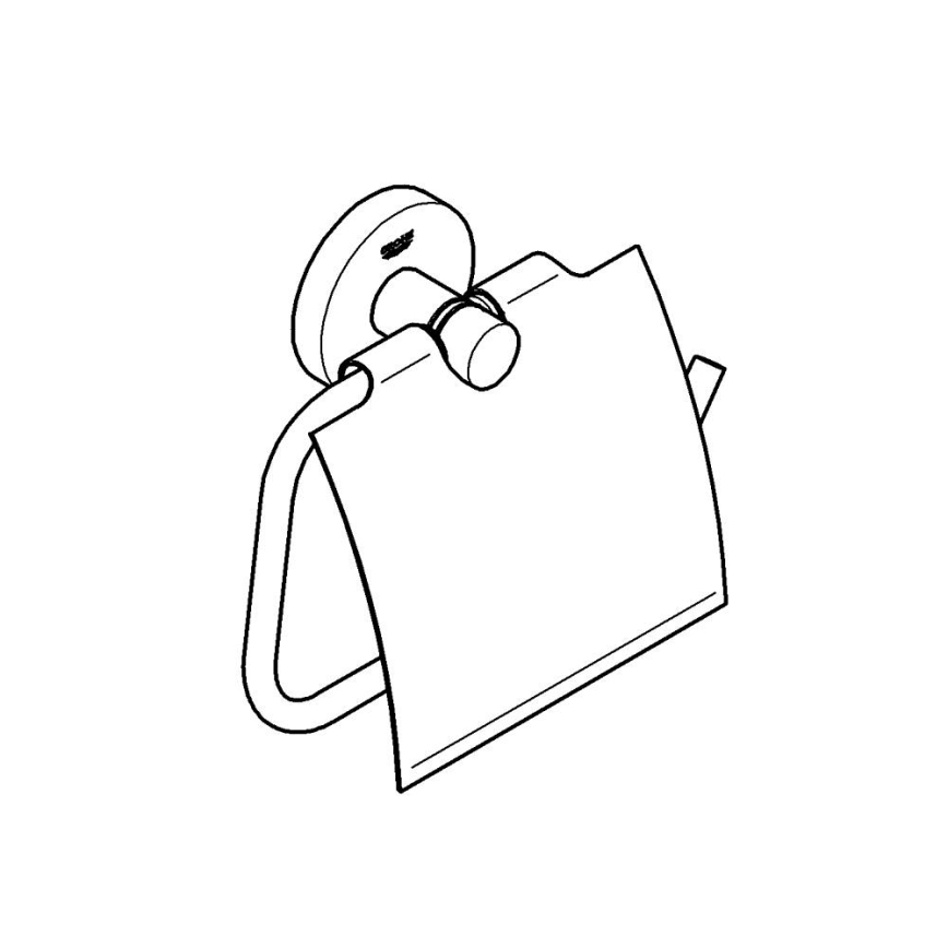 GROHE 40367001 - Porta rotolo per carta igienica ESSENTIALS 167 x 119 mm cromo lucido