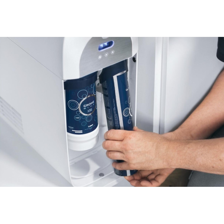 GROHE 40422000 - Bombola di carbonazione GROHE BLUE 425 g CO2 (4 pezzi) in acciaio inox