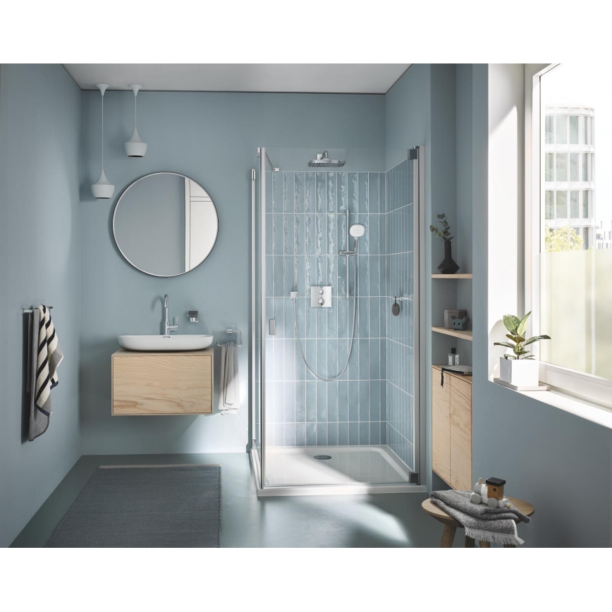 GROHE 40509001 - Portasciugamani ESSENTIALS CUBE 600 mm in cromo lucido