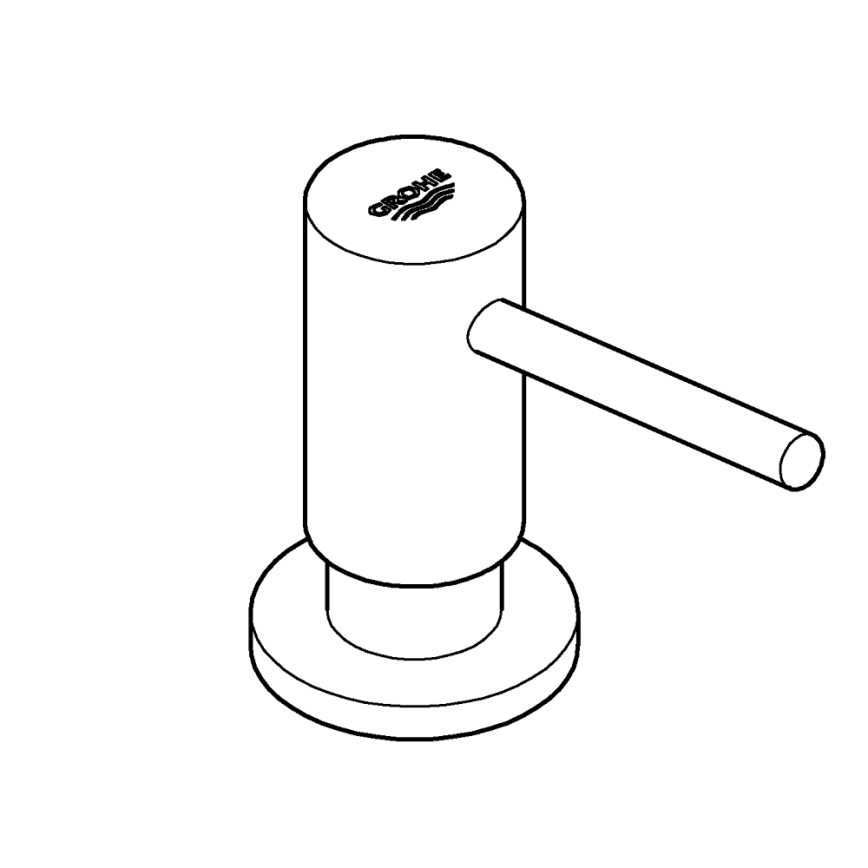 GROHE 40535000 - Dispenser di sapone COSMOPOLITAN 500 ml cromo lucido