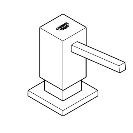 GROHE 40535DC0 - Dispenser per sapone COSMOPOLITAN 500 ml in acciaio inox