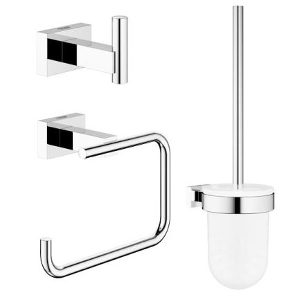 GROHE 40757001 - Set di accessori ESSENTIALS CUBE cromato lucido