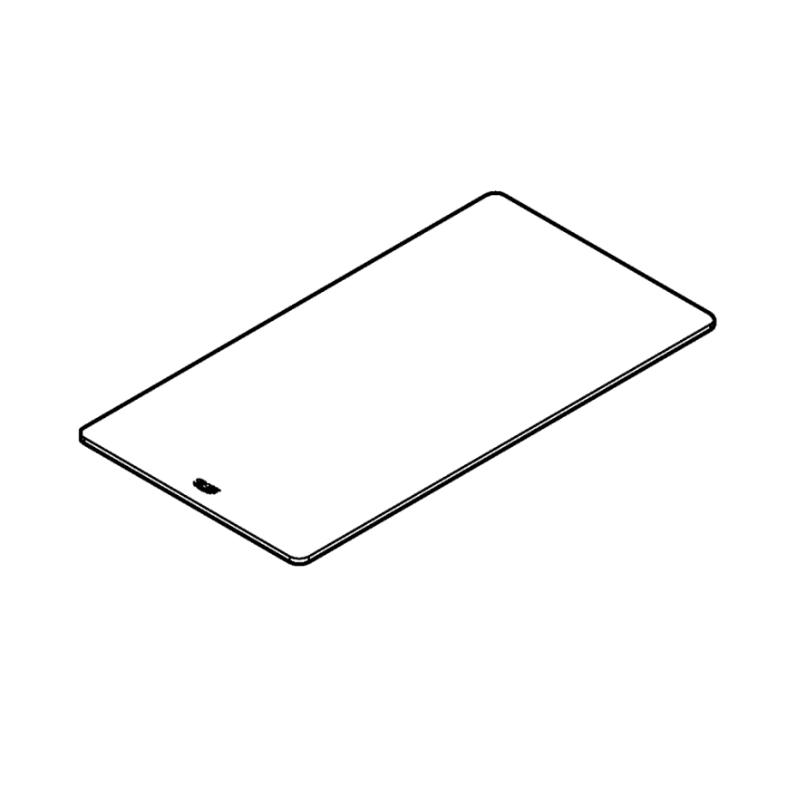 GROHE 40786L00 - Tagliere in vetro 450 × 240 × 19 mm bianco