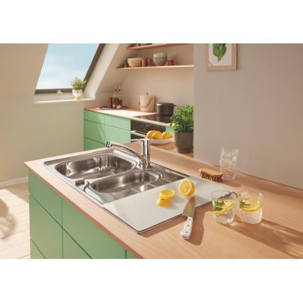GROHE 40786L00 - Tagliere in vetro 450 × 240 × 19 mm bianco