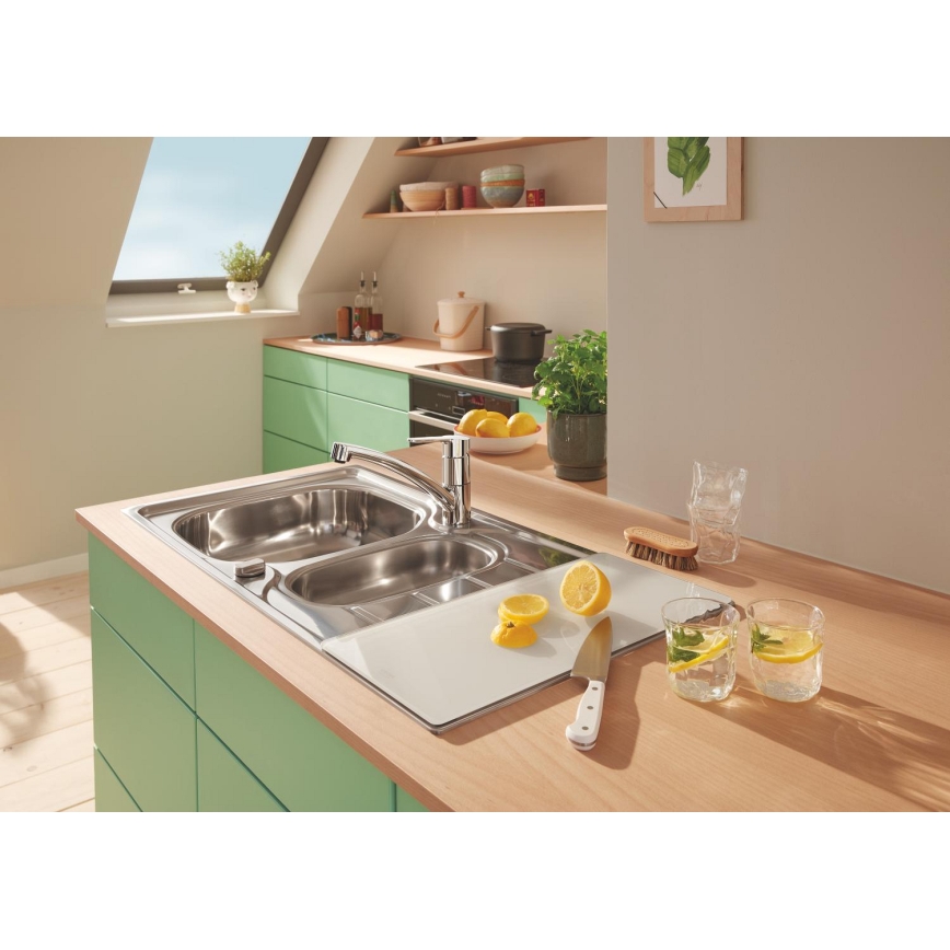 GROHE 40786L00 - Tagliere in vetro 450 × 240 × 19 mm bianco