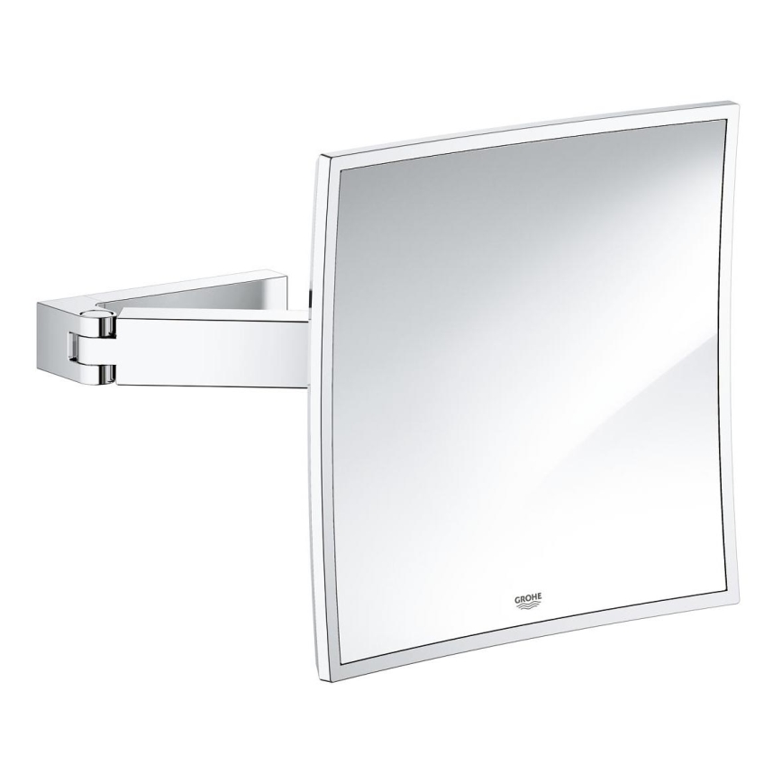GROHE 40808000 - Specchio cosmetico SELECTION CUBE 22,3 × 22,3 cm cromo lucido