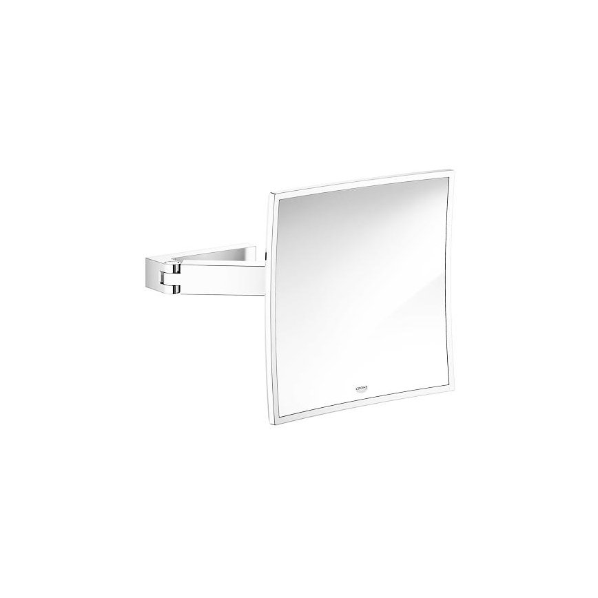 GROHE 40808000 - Specchio cosmetico SELECTION CUBE 22,3 × 22,3 cm cromo lucido