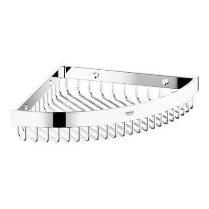 GROHE 40809000 - Portasapone in filo SELECTION CUBE 20 × 20 cm, cromo lucido